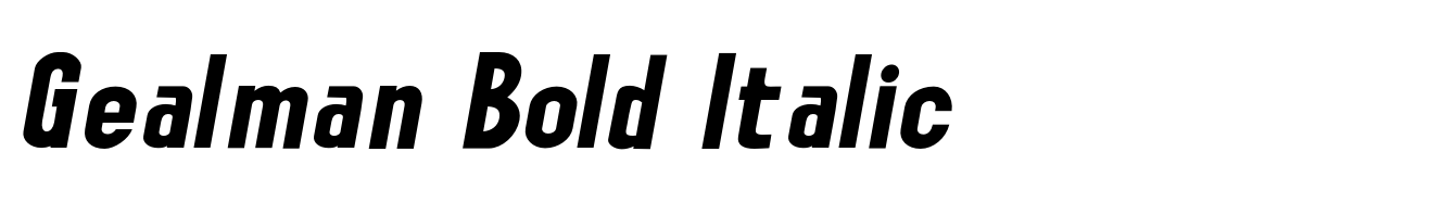 Gealman Bold Italic